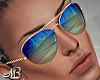 -MB- Glasses Gold Blue M