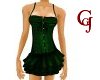 Corset Dress Emerald Grn