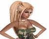 blonde pony tail hair