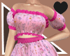0123 Pink Floral Dress