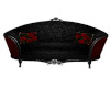 Rose Couch Black Red