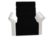 blk and white kiss chair
