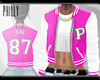 P. Varsity Jacket Pink