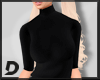 [D] Black Long Sweater
