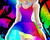 Rainbow Rave dress