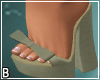 Green Boho Open Toe