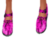 Kids Pink Flames Shoes