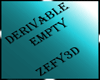 Derivable empty
