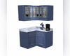 Blue corner  Cabinet