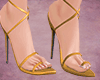 Leather Yellow Heels