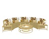 Christmas gold couch set