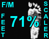 71% Feet Scaler F/M