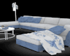 White/Blue Sofa Set