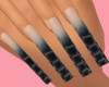 n` black ombre nails
