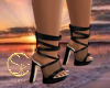 BLACK MESH SANDAL