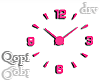 Pink Modern Clock