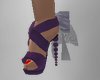 purple bow heels