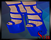 Blue Strappy Heels