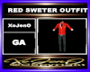 RED SWETER OUTFIT