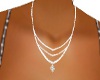 Diamond silver Necklace