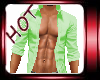 lhot]  green  male shirt