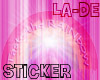 *La-De* RAINbow sticker