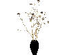 Beige Black Flower Vase