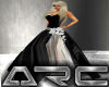 ARC Black Flowered Dress