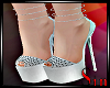 Silver Anklet heels