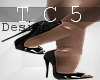 black thight high heels