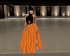 Blk & Orange Zebra dress