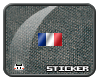 O" France Pixel Flag