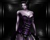 b purple bustier dress