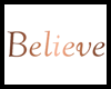 Believe Sign (Rose Gold)