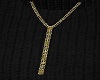 A Gold  zipper necklace