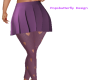 purple skirt lace leggin