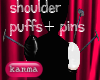 shoulder puffs with pins