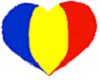 Romanian Flag Heart