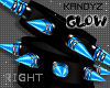 !!K Spike Glow Blue R