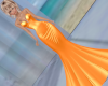 Tangerine Fishtail Gown