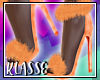 orange fur heels