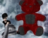 Black and Red Teddy Bear
