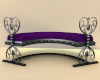 Curved Bench Silv-Purple