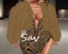 Dress/Fur-Antique Gold