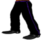 Black n Purple Tux Pants
