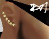 6 Dots Ear Piercing Gold
