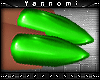 Y| PVC Nails [Green]