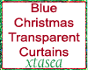Blue Christmas Curtain