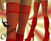 CBoots & stockings Red