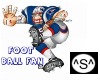 Foot Ball Fan Sticker
